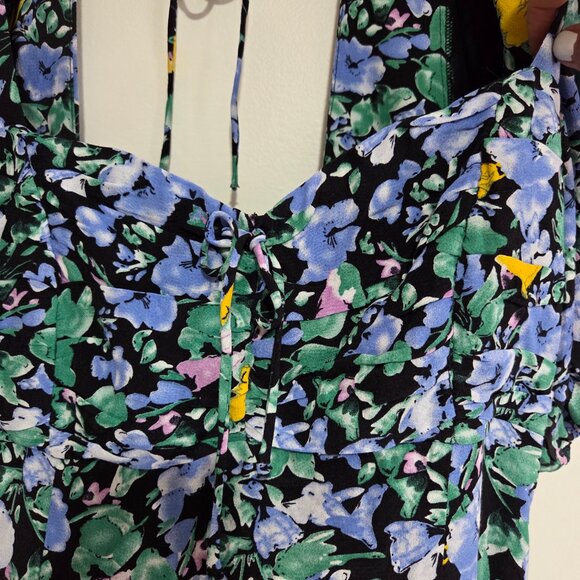 NWT ASTR THE LABEL FLORAL SWEETHEART NECK FLORAL DRESS SIZE MEDIUM - Picture 5 of 16